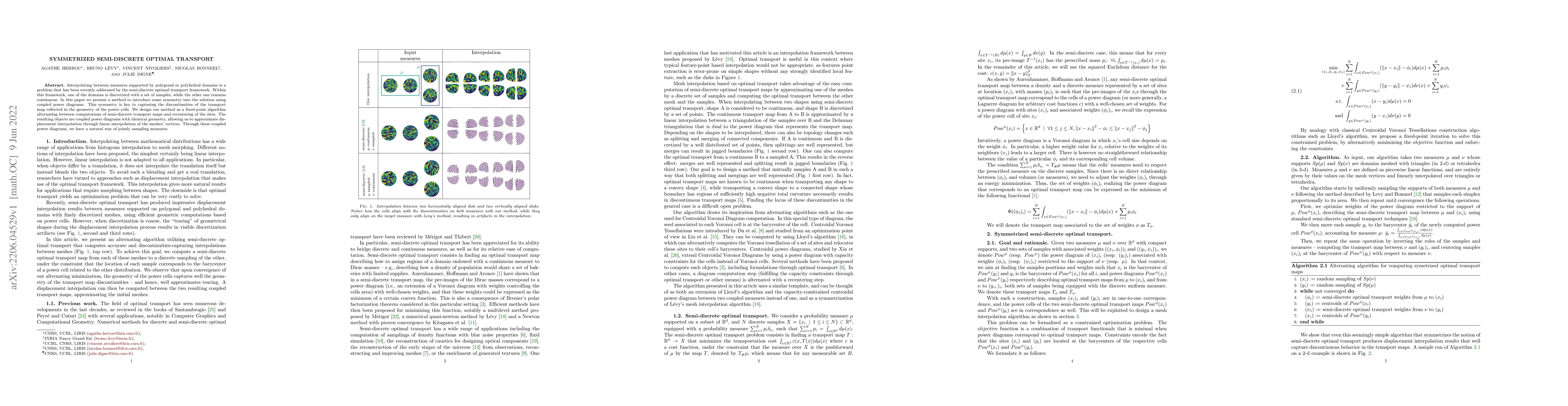 Thumbnail for Symmetrized semi-discrete optimal transport