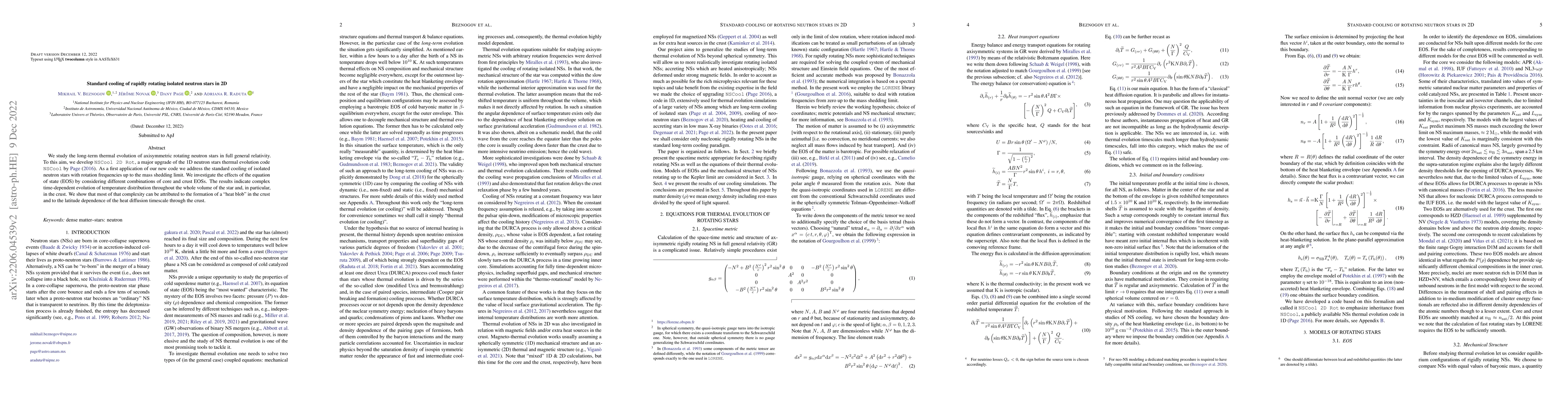 Thumbnail for Standard cooling of rapidly rotating isolated neutron stars in 2D
