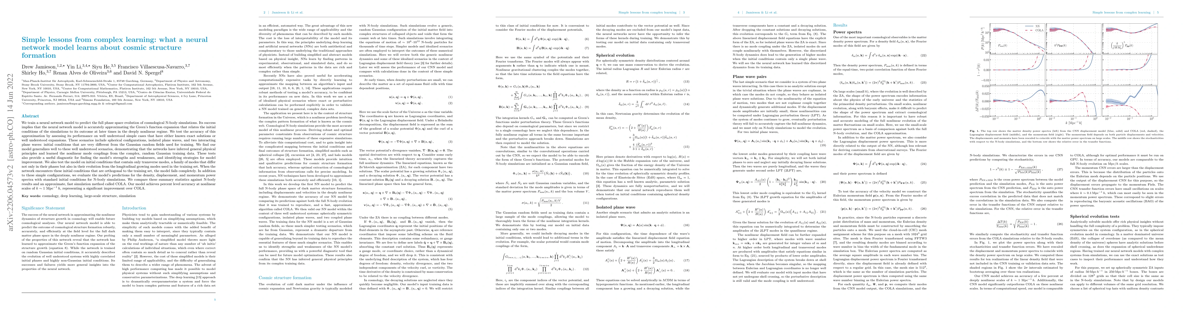 Thumbnail for Simple lessons from complex learning: what a neural network model learns
  about cosmic structure formation