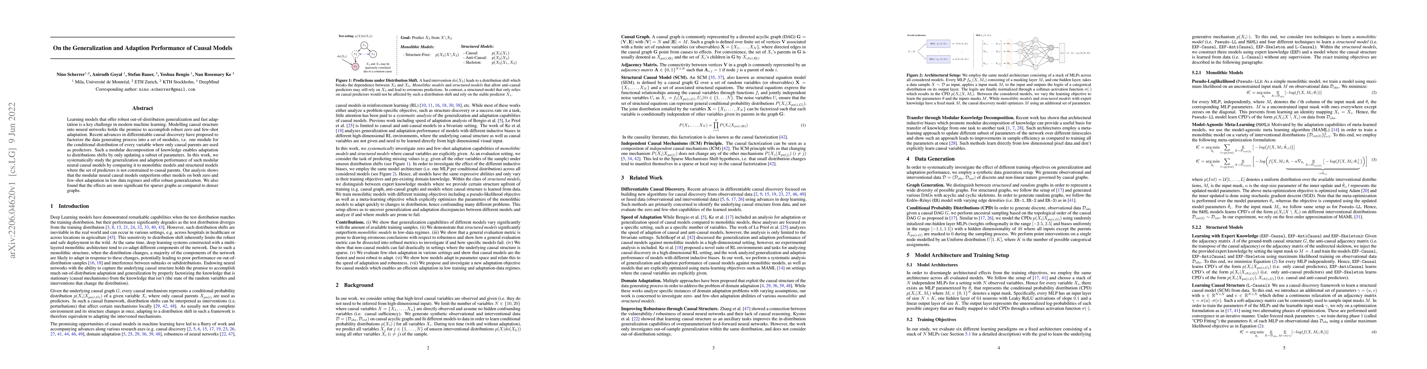 Thumbnail for On the Generalization and Adaption Performance of Causal Models
