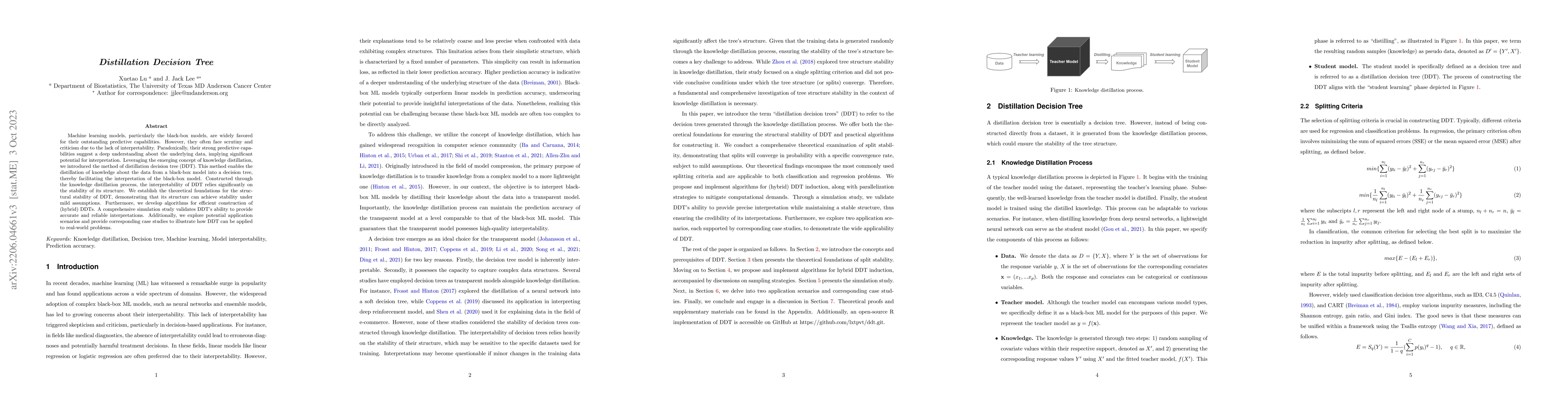Thumbnail for Distillation Decision Tree
