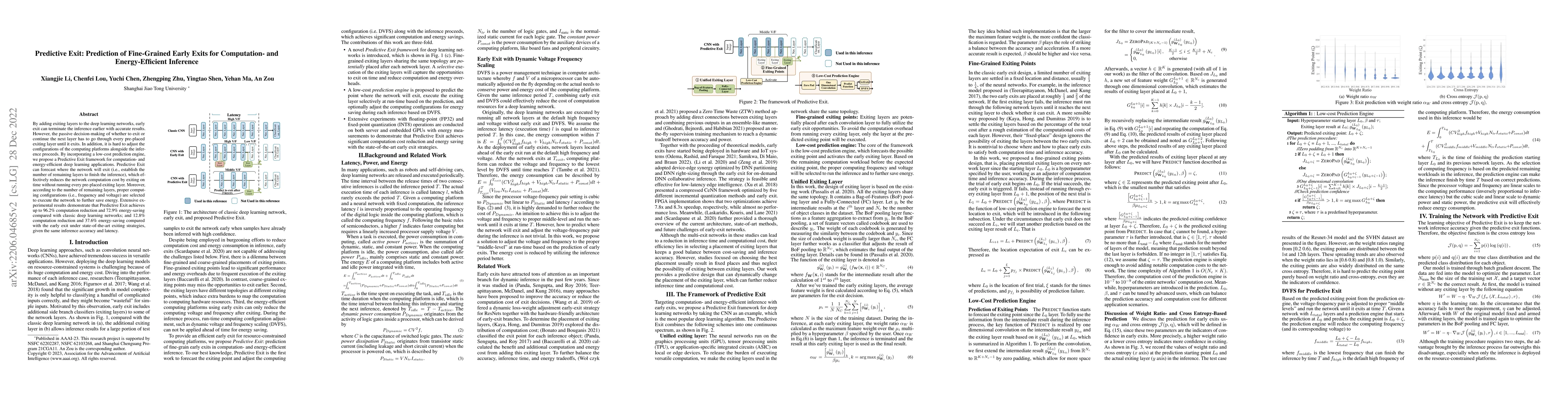 Thumbnail for Predictive Exit: Prediction of Fine-Grained Early Exits for Computation-
  and Energy-Efficient Inference