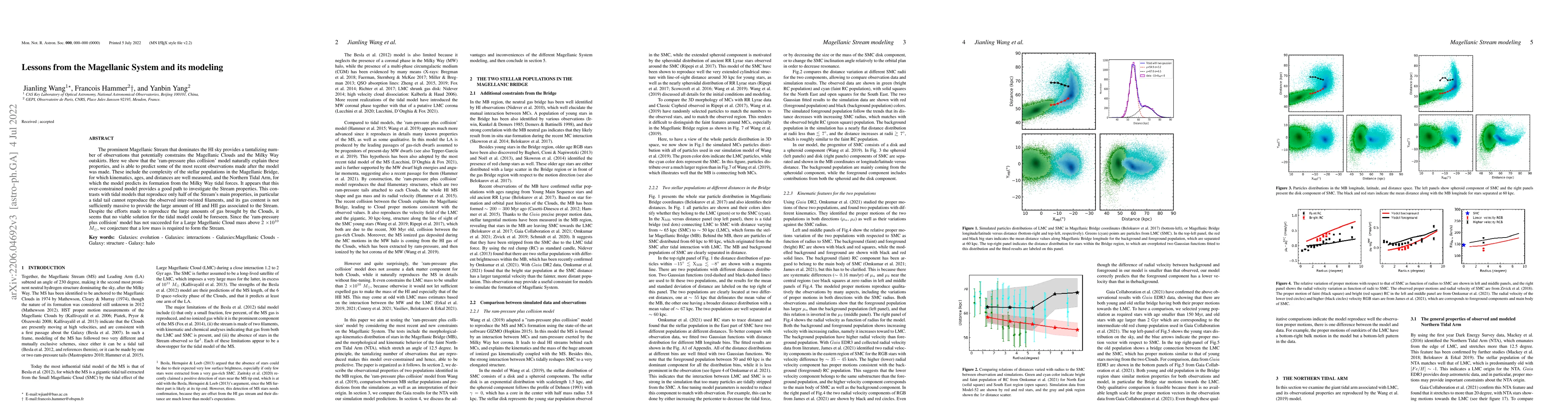 Thumbnail for Lessons from the Magellanic System and its modeling