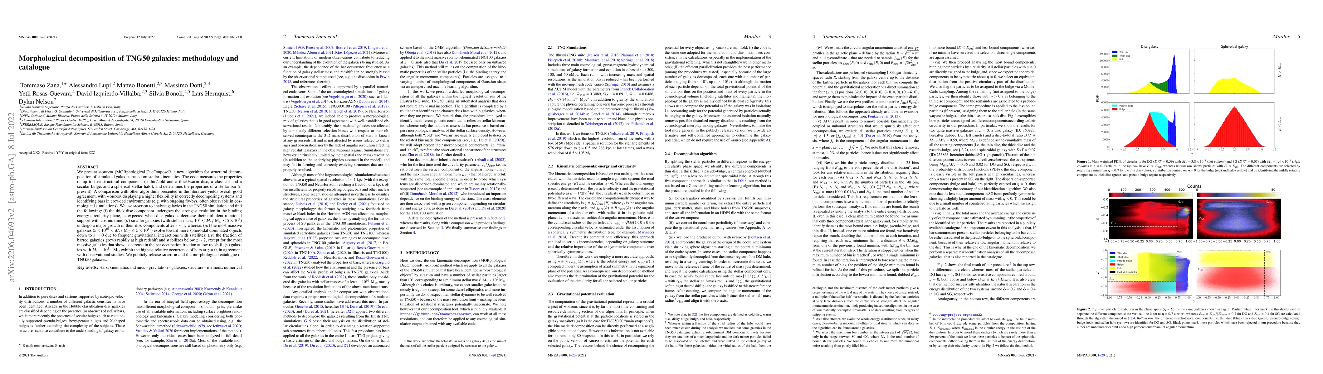 Thumbnail for Morphological decomposition of TNG50 galaxies: methodology and catalogue