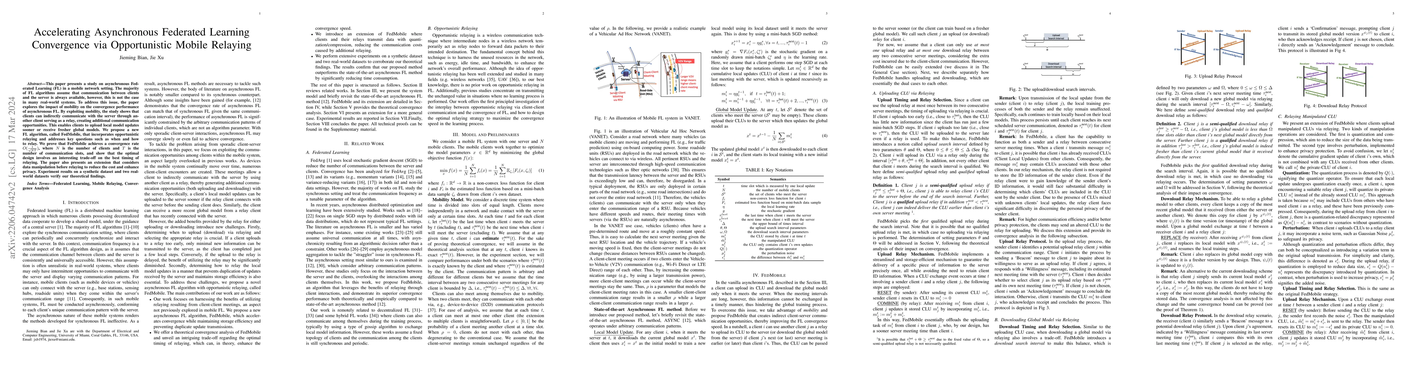 Thumbnail for Accelerating Asynchronous Federated Learning Convergence via
  Opportunistic Mobile Relaying