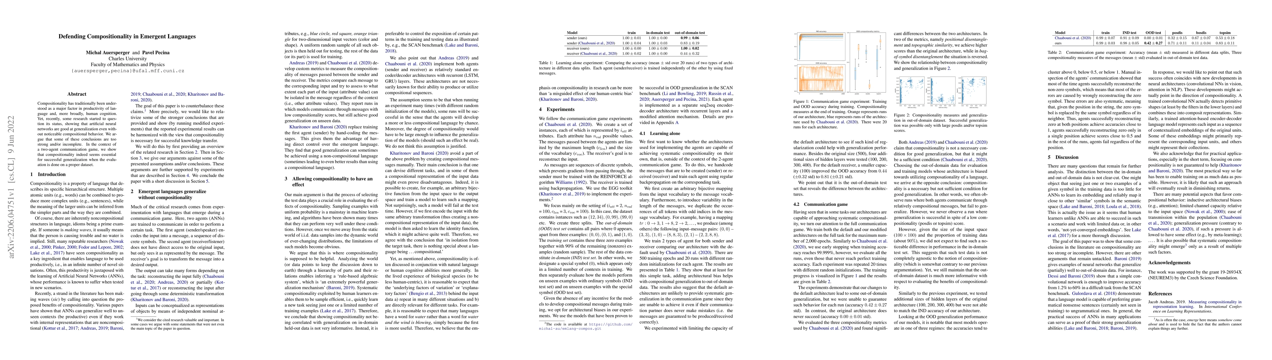 Thumbnail for Defending Compositionality in Emergent Languages