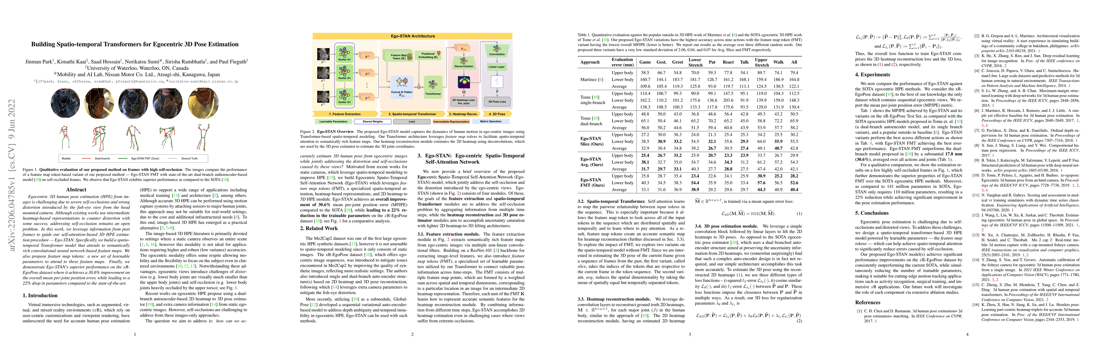 Thumbnail for Building Spatio-temporal Transformers for Egocentric 3D Pose Estimation