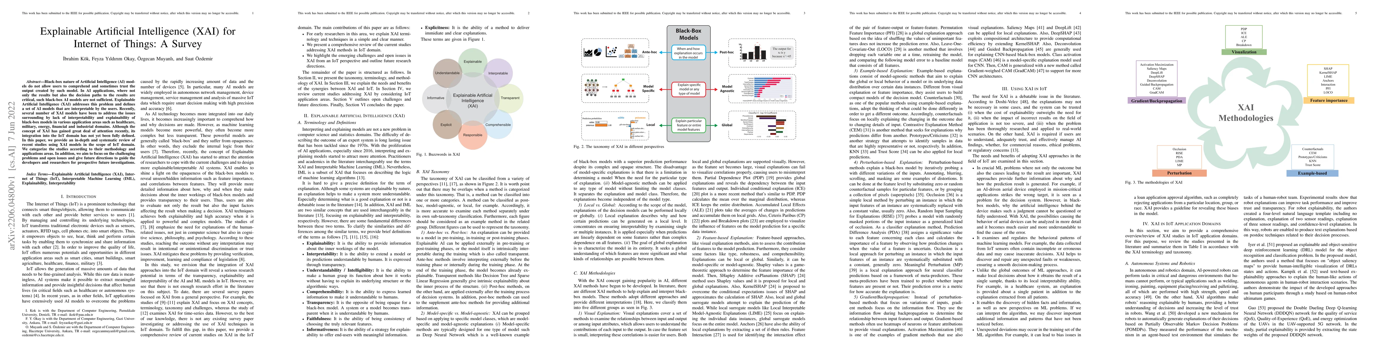 Thumbnail for Explainable Artificial Intelligence (XAI) for Internet of Things: A
  Survey
