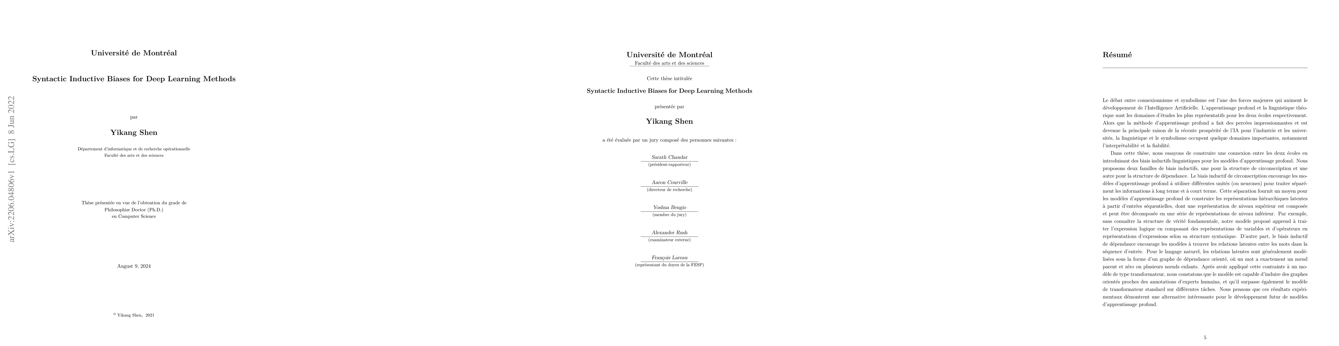 Thumbnail for Syntactic Inductive Biases for Deep Learning Methods
