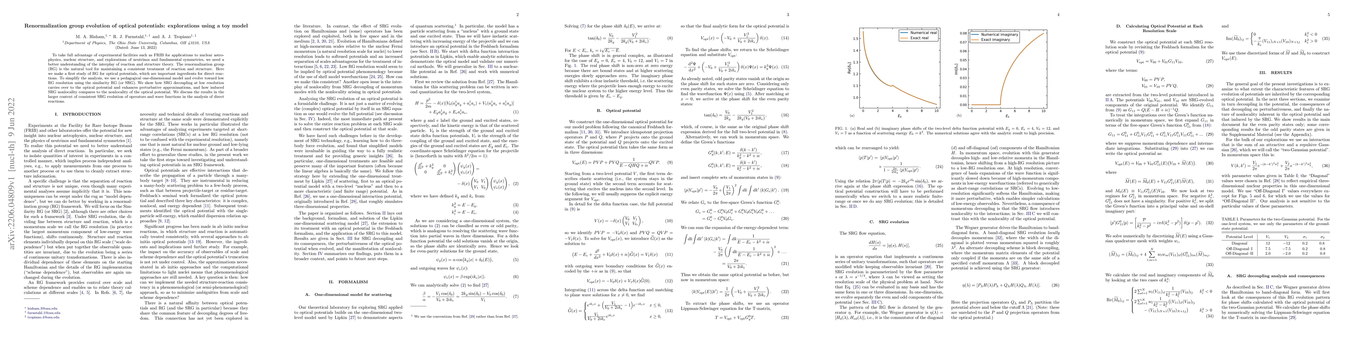 Thumbnail for Renormalization group evolution of optical potentials: explorations
  using a toy model