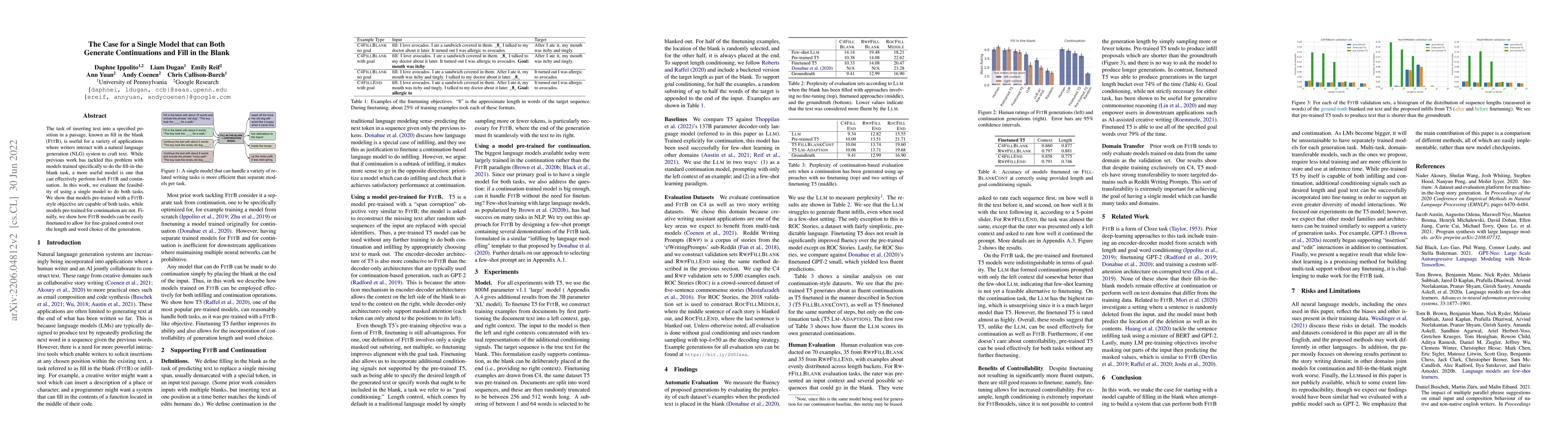 Thumbnail for The Case for a Single Model that can Both Generate Continuations and
  Fill in the Blank