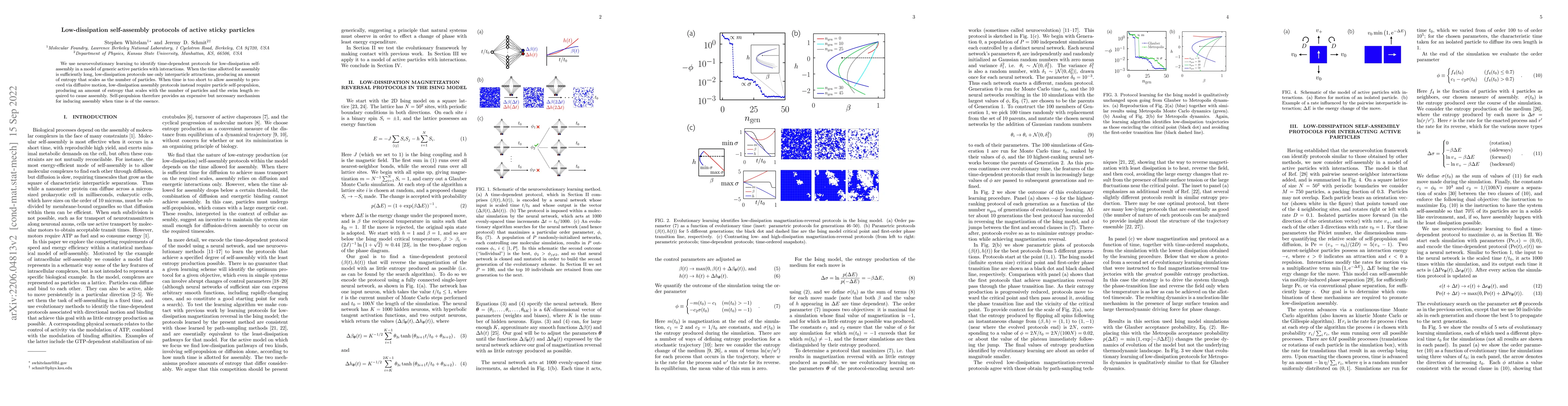 Thumbnail for Low-dissipation self-assembly protocols of active sticky particles