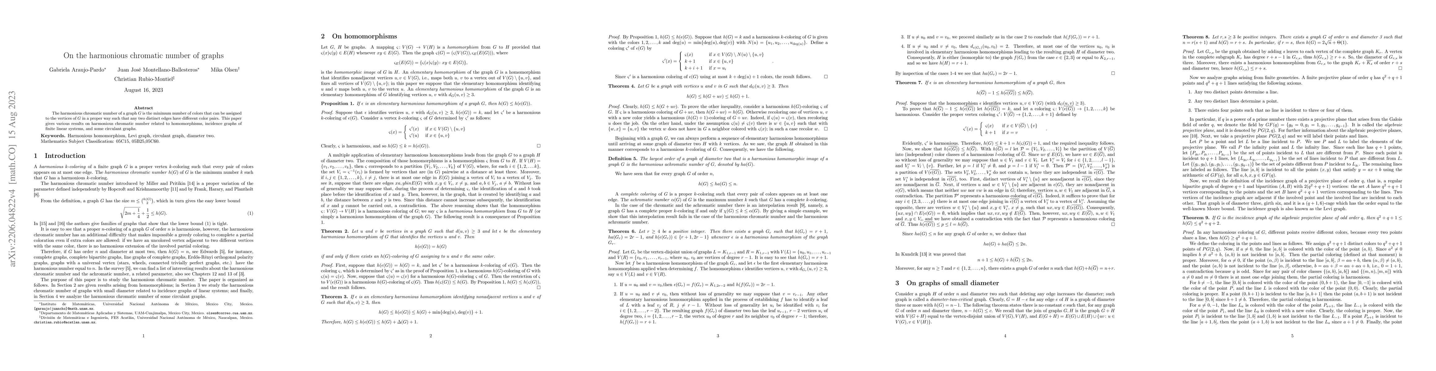 Thumbnail for On the harmonious chromatic number of graphs