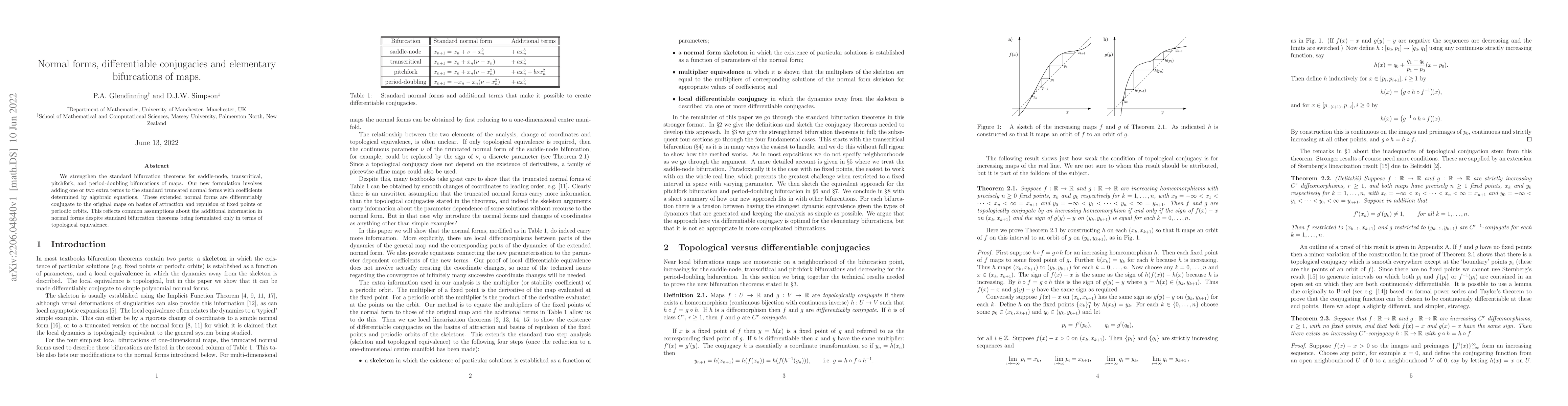 Thumbnail for Normal forms, differentiable conjugacies and elementary bifurcations of
  maps