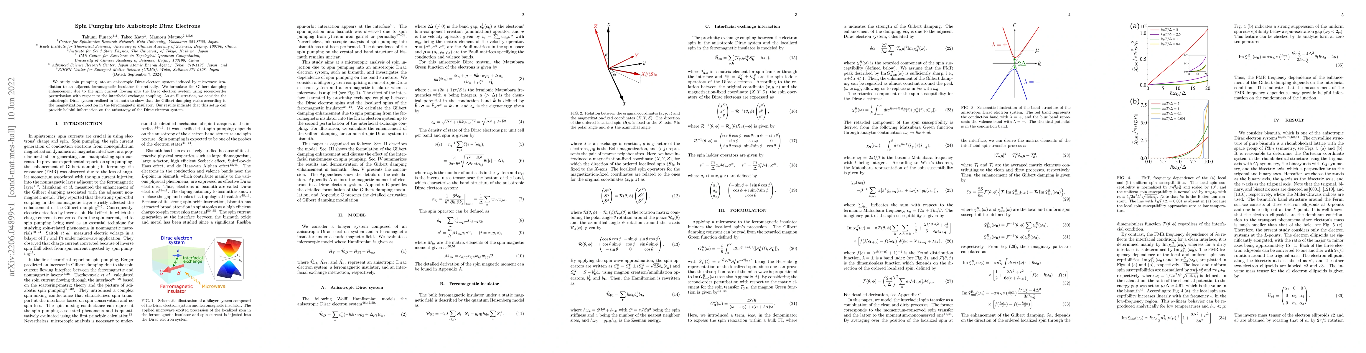 Thumbnail for Spin Pumping into Anisotropic Dirac Electrons