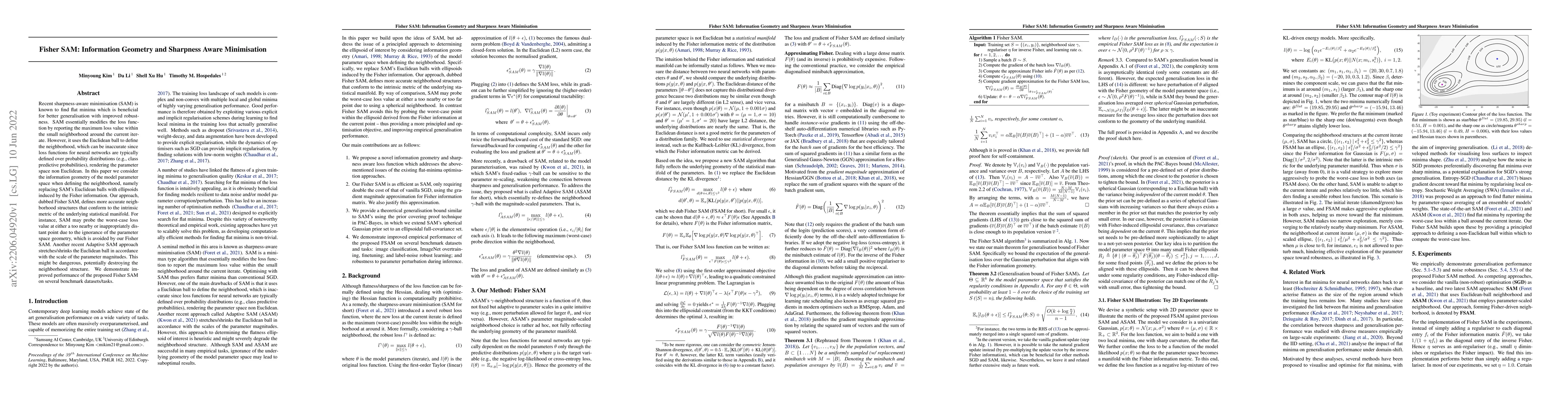 Thumbnail for Fisher SAM: Information Geometry and Sharpness Aware Minimisation