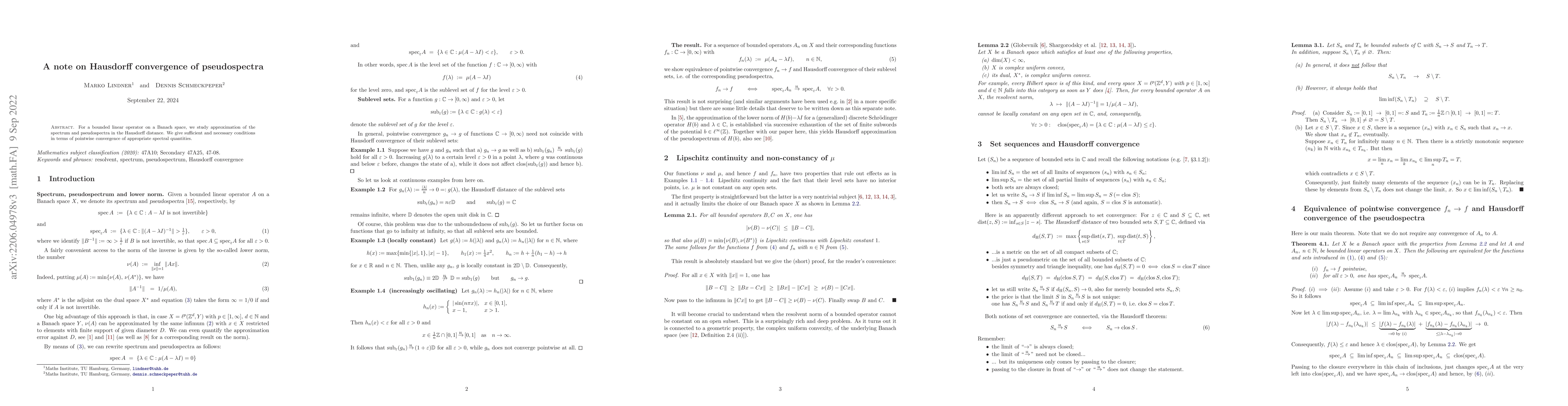 Thumbnail for A note on Hausdorff-convergence of pseudospectra