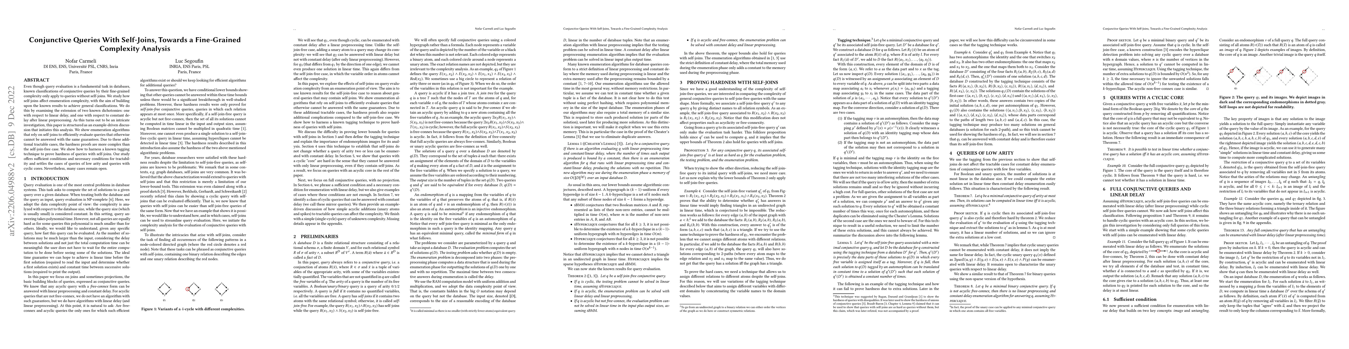 Thumbnail for Conjunctive Queries With Self-Joins, Towards a Fine-Grained Complexity
  Analysis