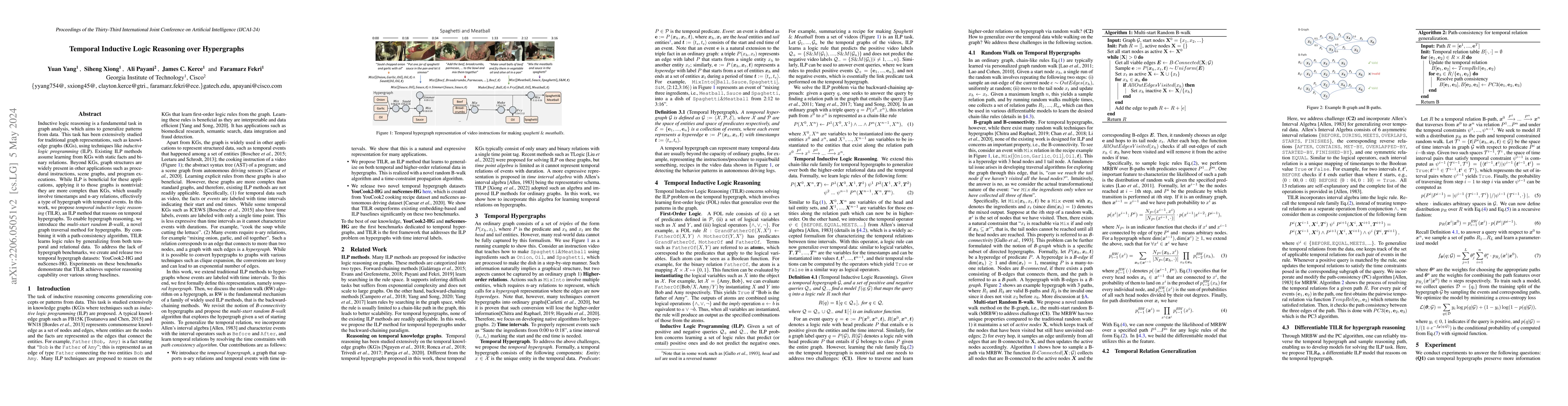 Thumbnail for Temporal Inductive Logic Reasoning over Hypergraphs