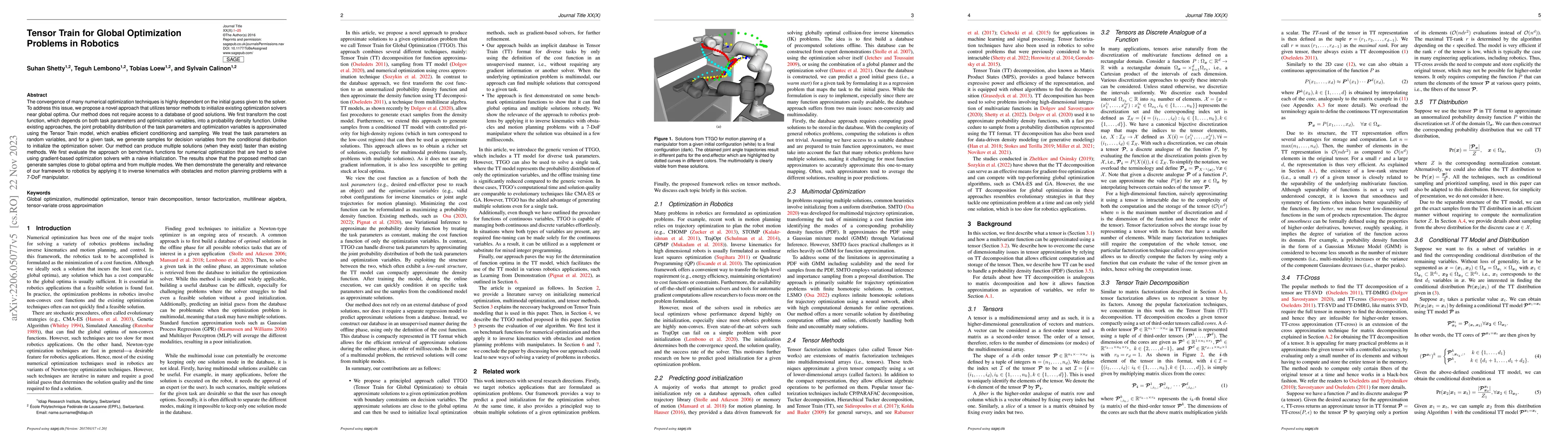 Thumbnail for Tensor Train for Global Optimization Problems in Robotics