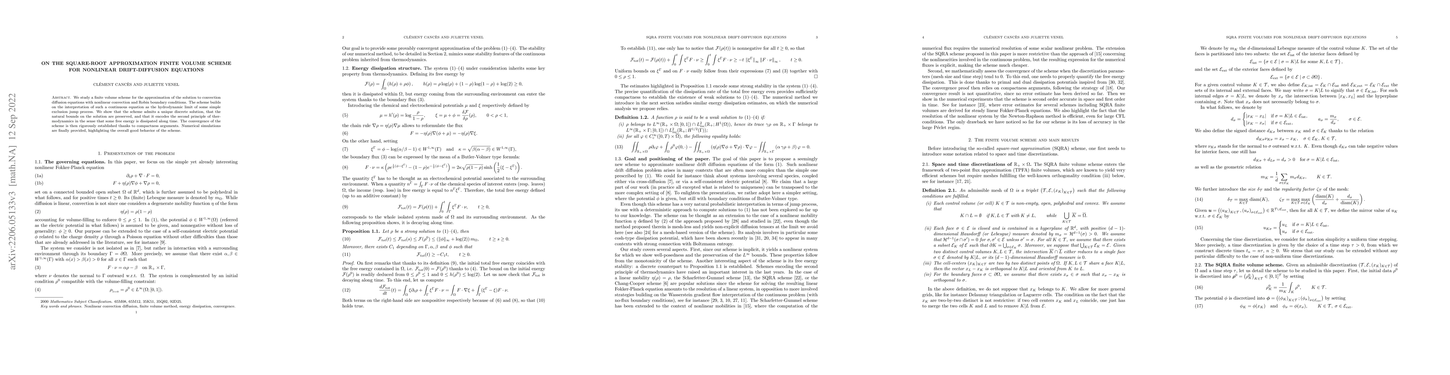 Thumbnail for On the square-root approximation finite volume scheme for nonlinear
  drift-diffusion equations