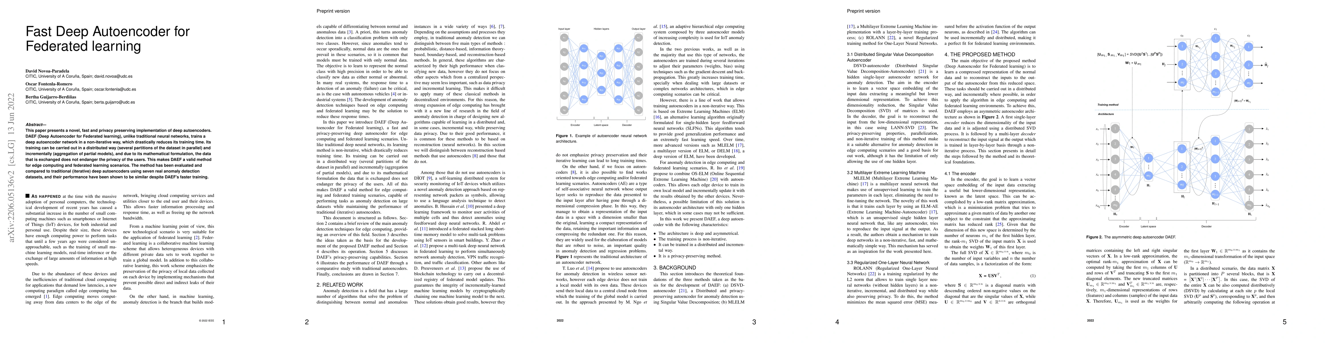 Thumbnail for Fast Deep Autoencoder for Federated learning
