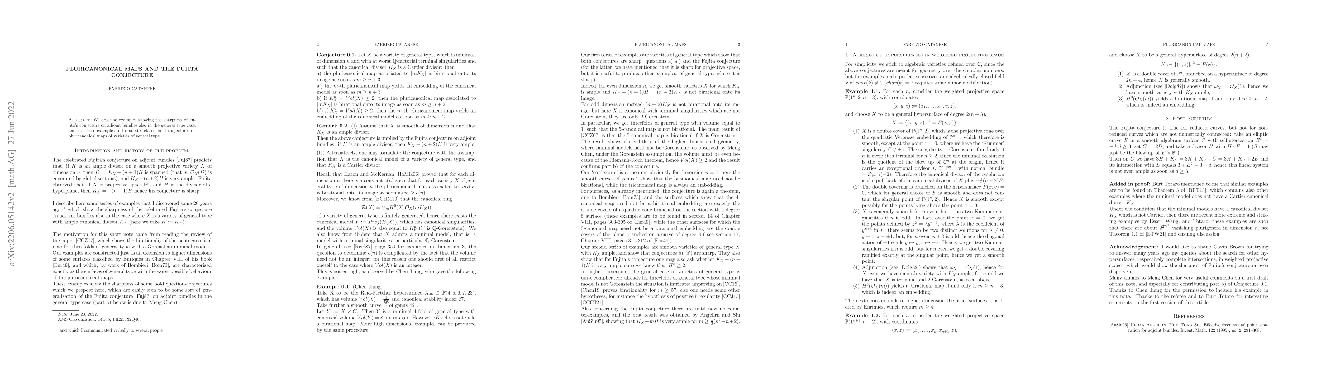 Thumbnail for Pluricanonical Maps and the Fujita Conjecture