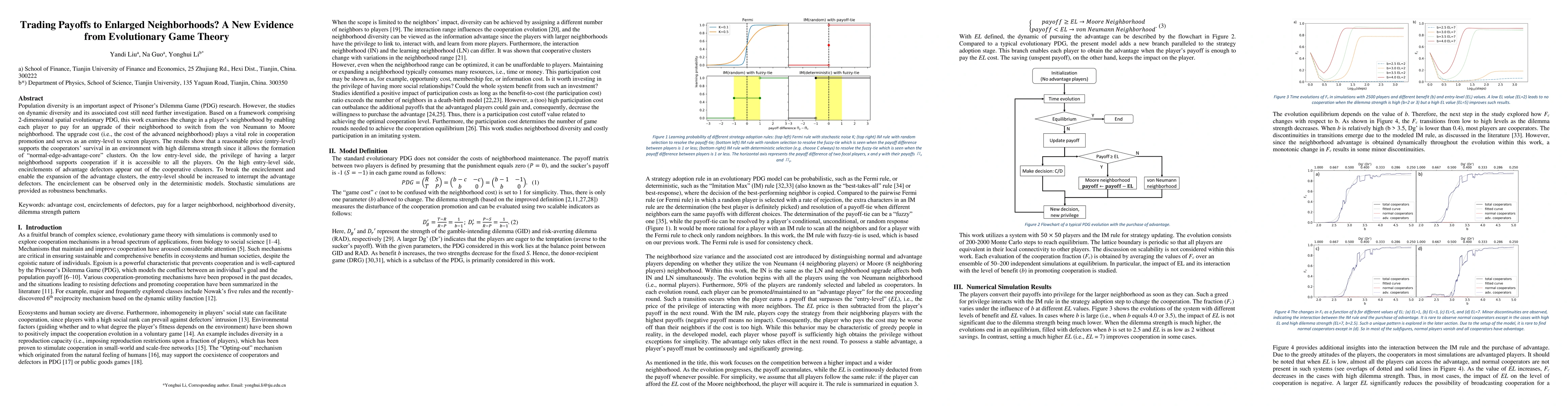 Thumbnail for Trading Payoffs to Enlarged Neighborhoods? A New Evidence from
  Evolutionary Game Theory