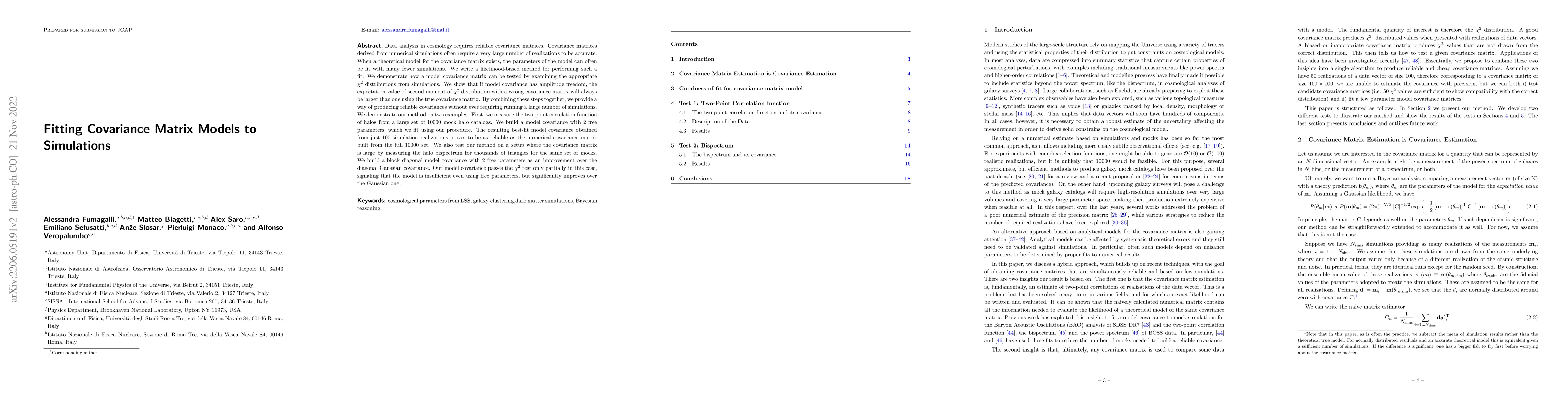 Thumbnail for Fitting covariance matrix models to simulations