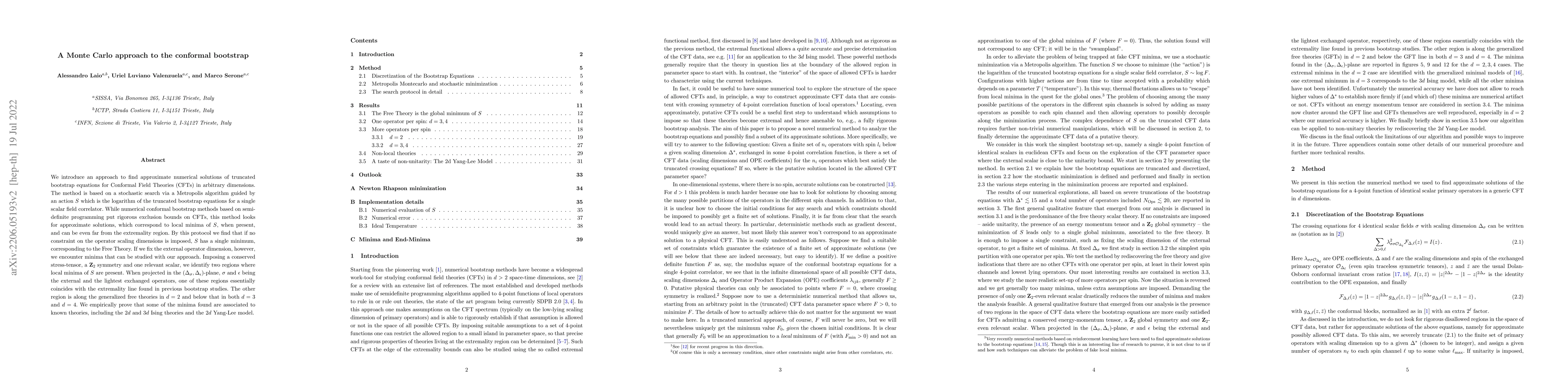 Thumbnail for A Monte Carlo approach to the conformal bootstrap