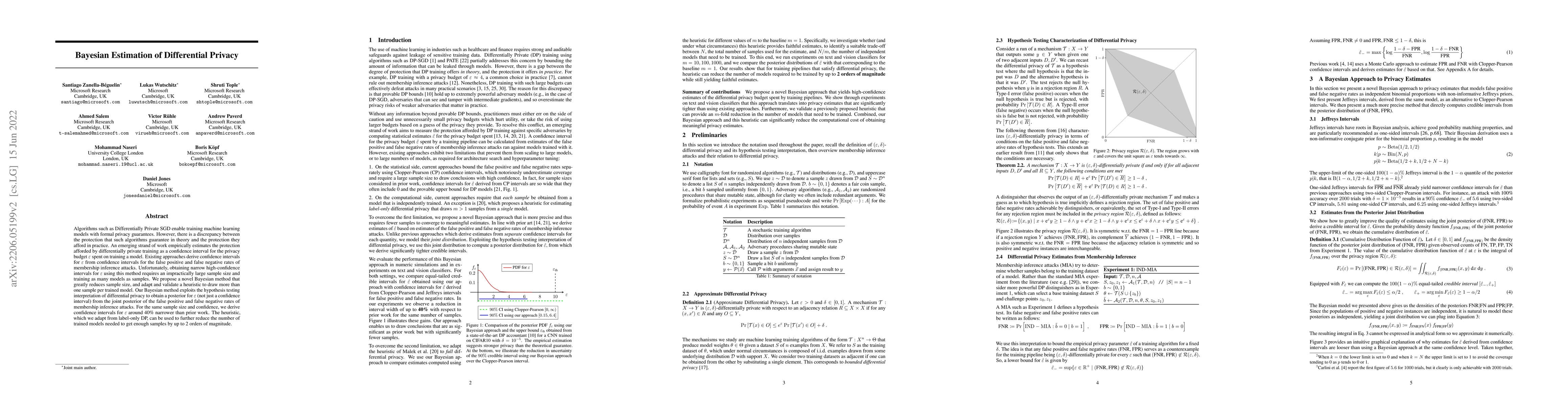 Thumbnail for Bayesian Estimation of Differential Privacy