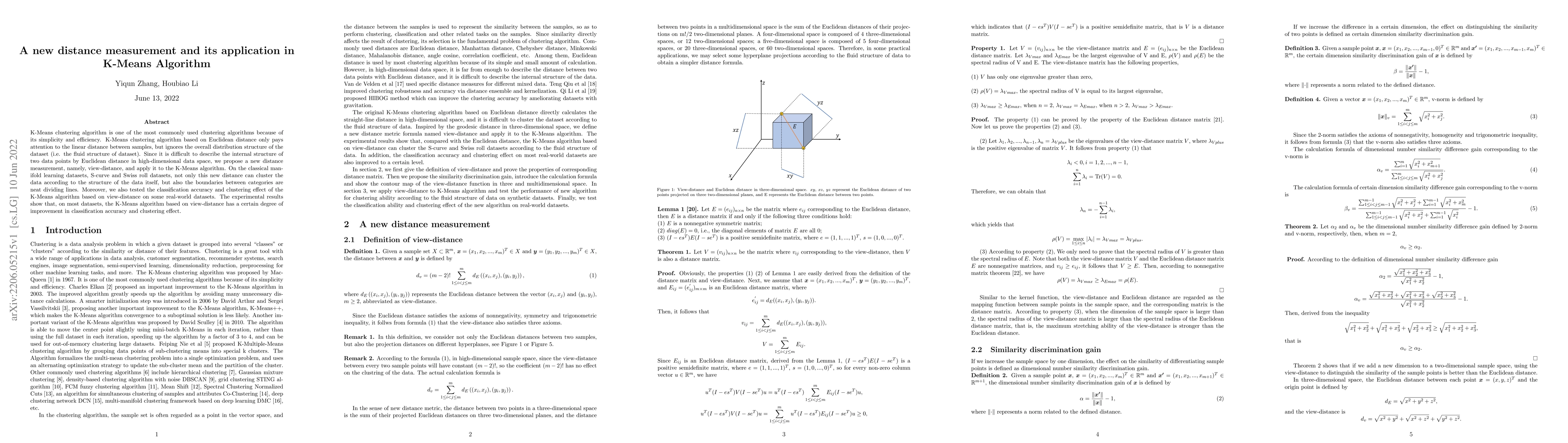 Thumbnail for A new distance measurement and its application in K-Means Algorithm