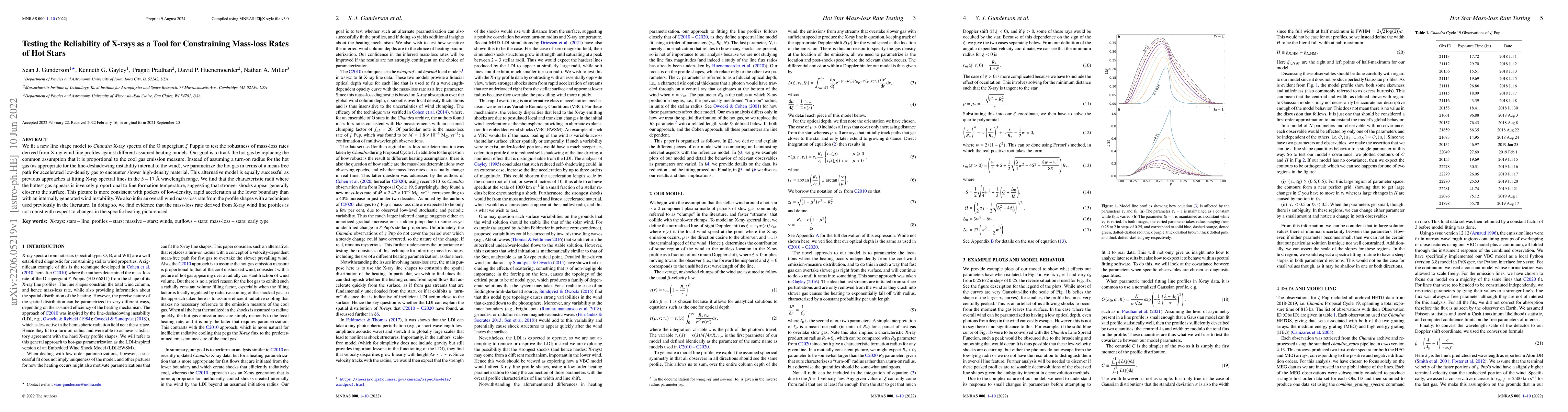 Thumbnail for Testing the Reliability of X-rays as a Tool for Constraining Mass-loss
  Rates of Hot Stars