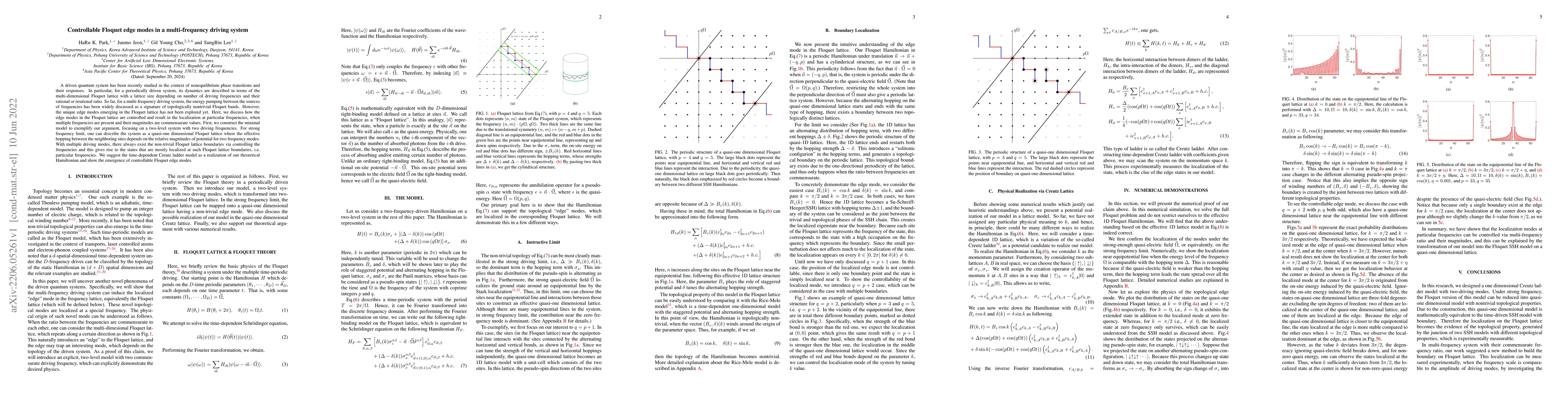 Thumbnail for Controllable Floquet edge modes in a multi-frequency driving system