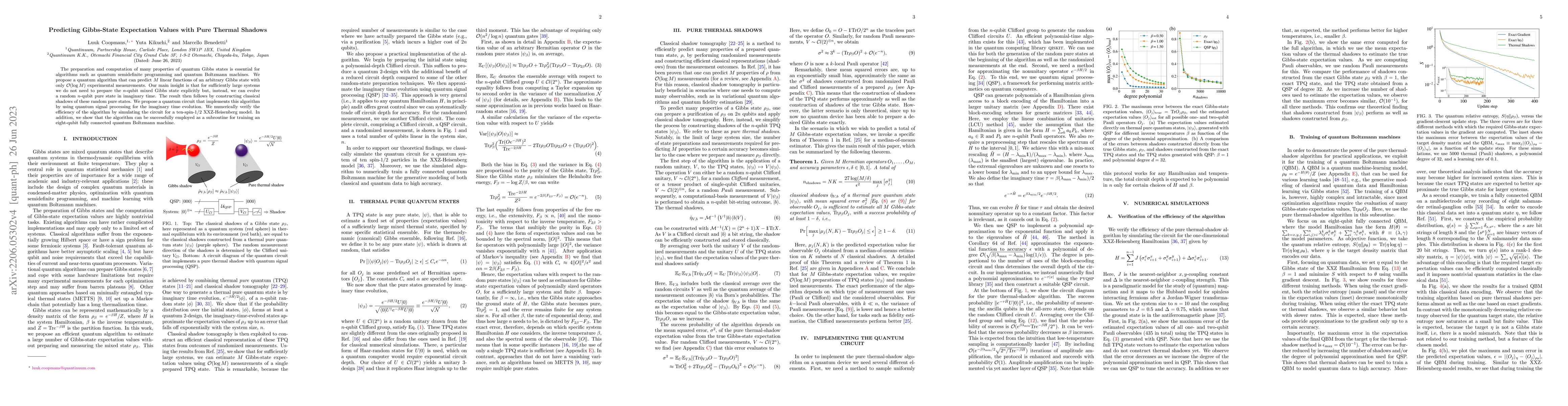 Thumbnail for Predicting Gibbs-State Expectation Values with Pure Thermal Shadows