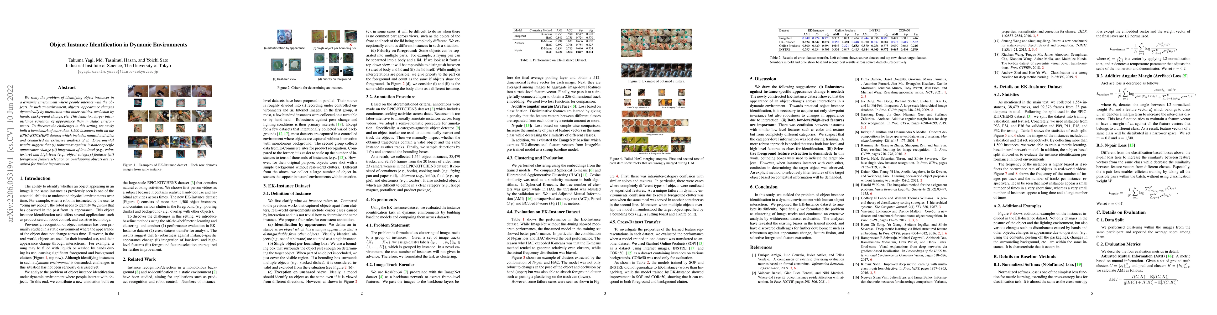 Thumbnail for Object Instance Identification in Dynamic Environments