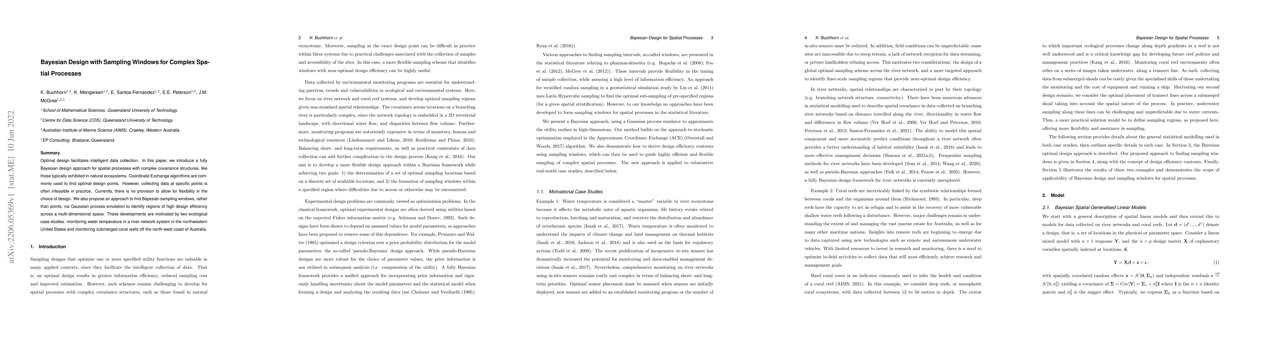 Thumbnail for Bayesian Design with Sampling Windows for Complex Spatial Processes