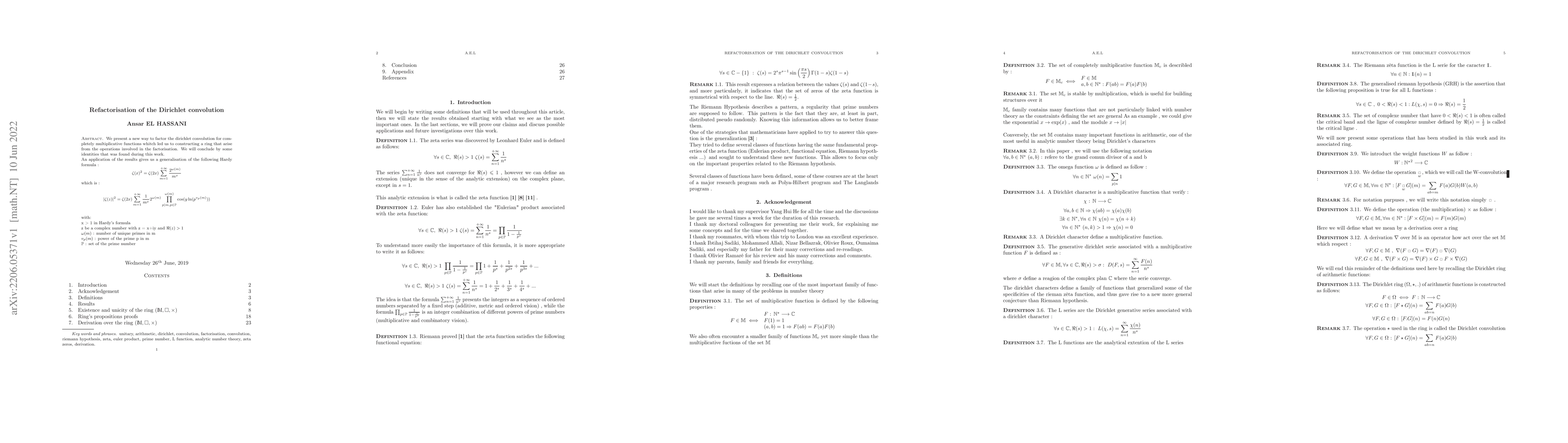 Thumbnail for Refactorisation of the Dirichlet convolution