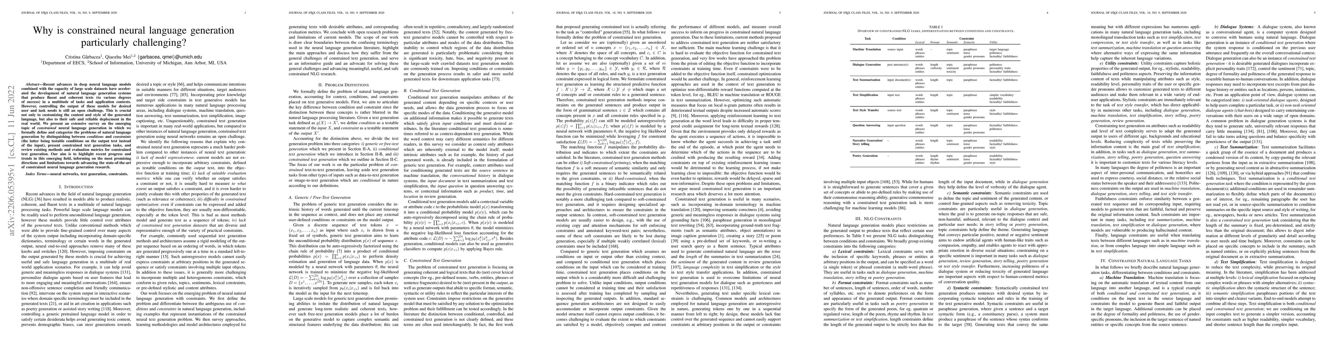 Thumbnail for Why is constrained neural language generation particularly challenging?