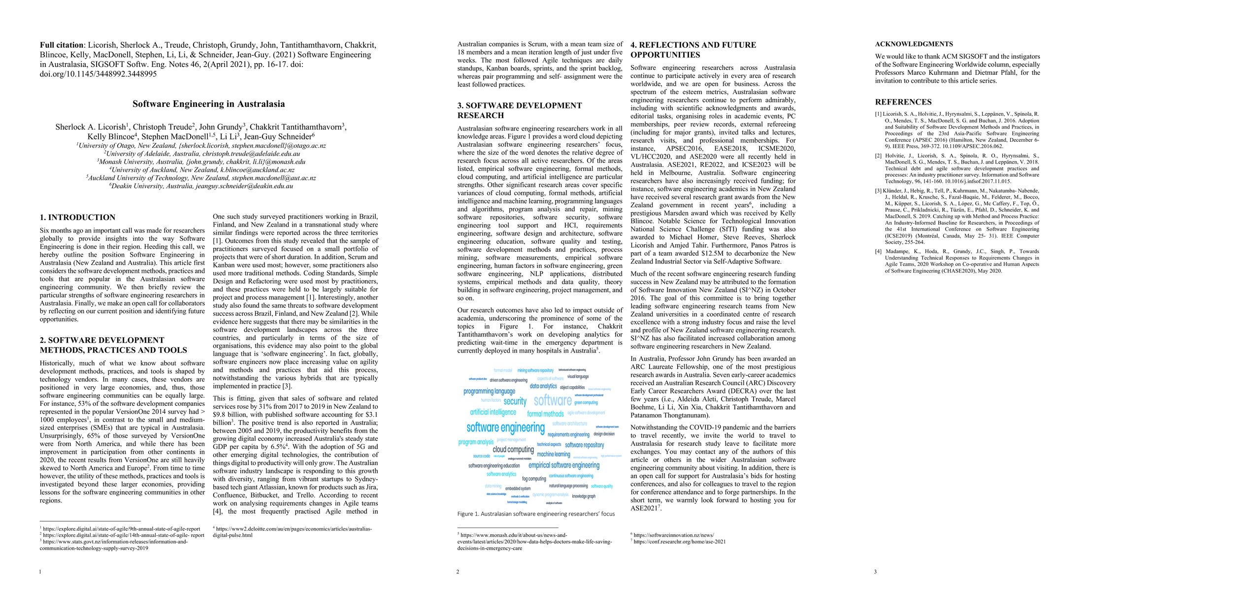 Thumbnail for Software Engineering in Australasia