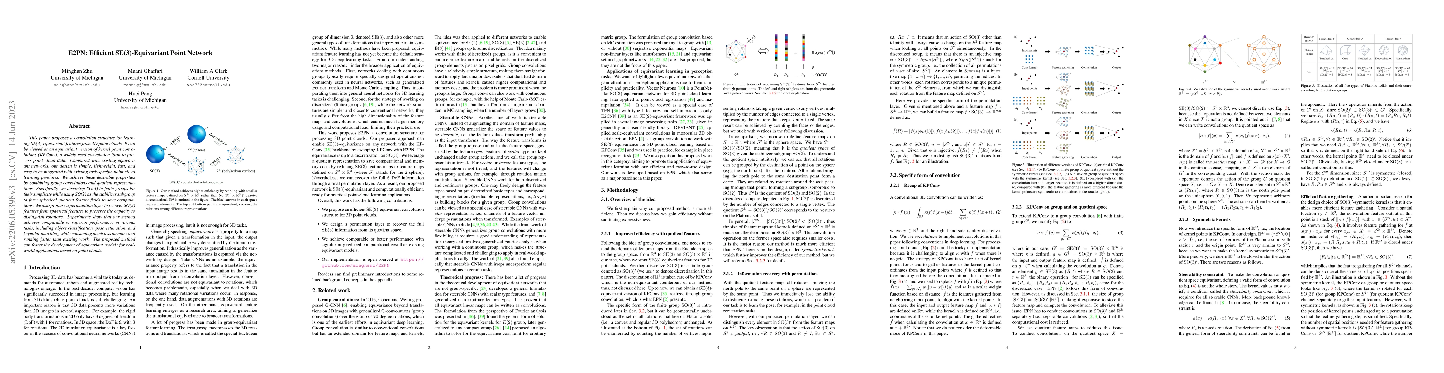 Thumbnail for E2PN: Efficient SE(3)-Equivariant Point Network