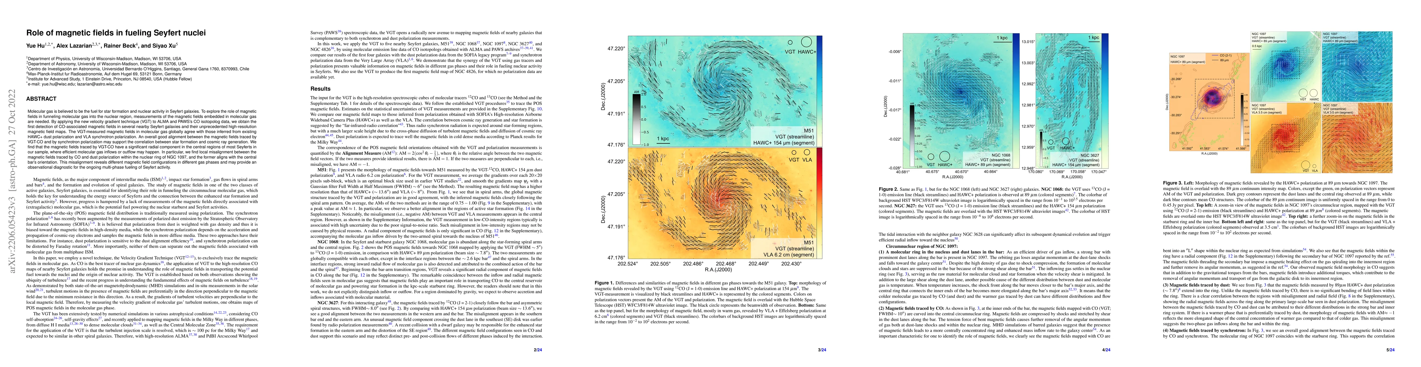 Thumbnail for Role of magnetic fields in fueling Seyfert nuclei