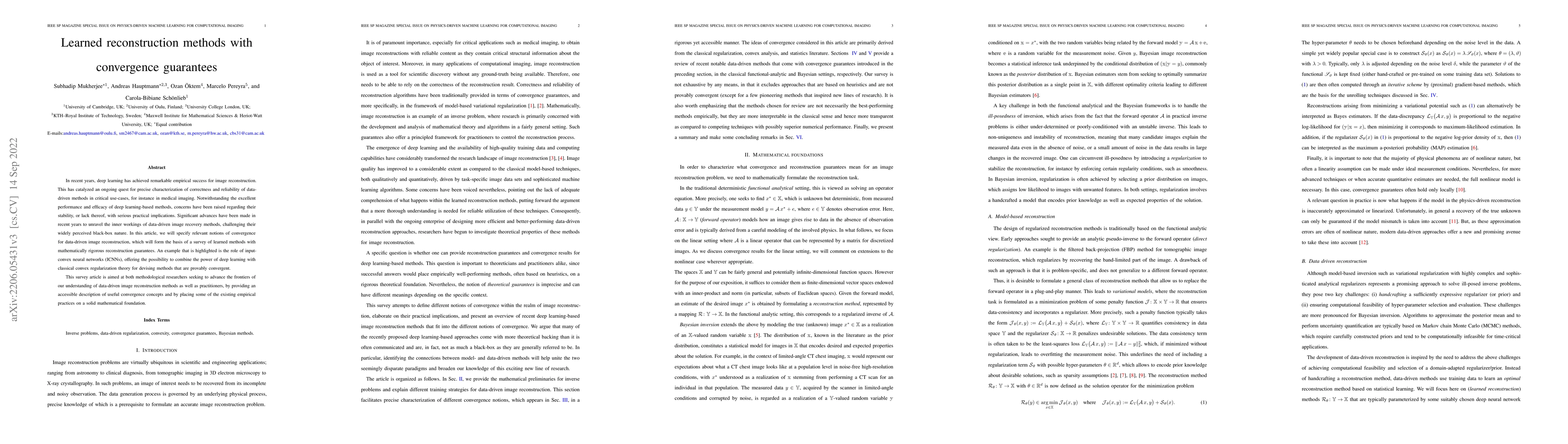 Thumbnail for Learned reconstruction methods with convergence guarantees