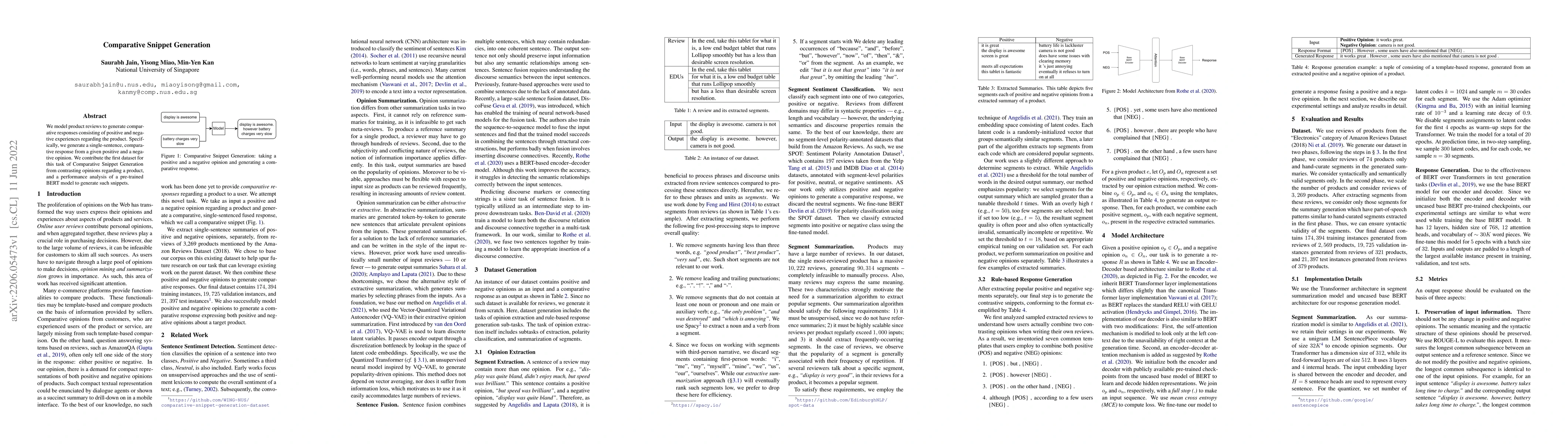 Thumbnail for Comparative Snippet Generation