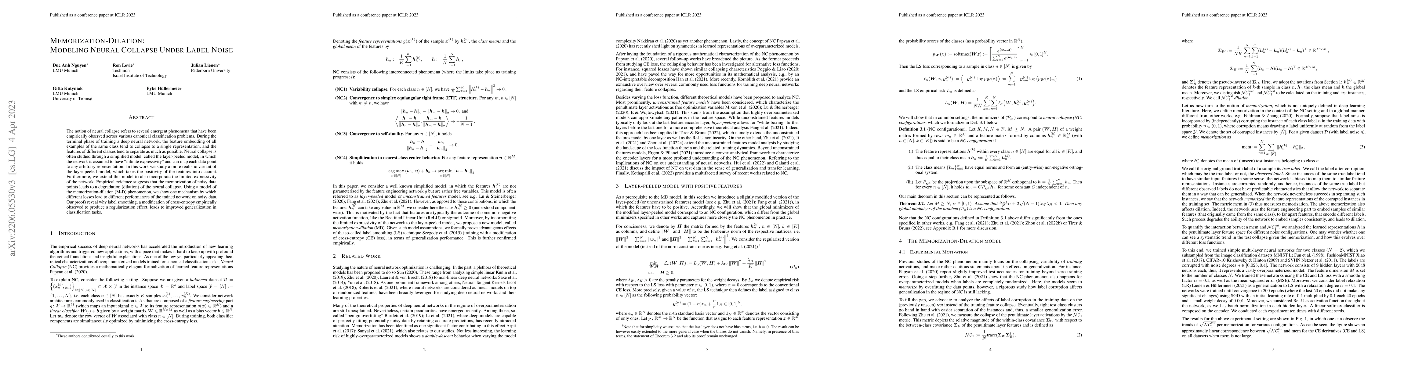 Thumbnail for Memorization-Dilation: Modeling Neural Collapse Under Label Noise