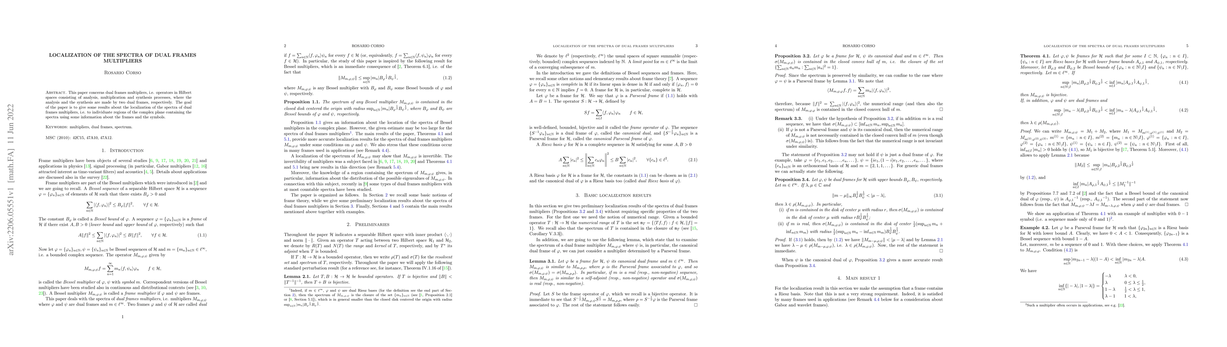 Thumbnail for Localization of the spectra of dual frames multipliers