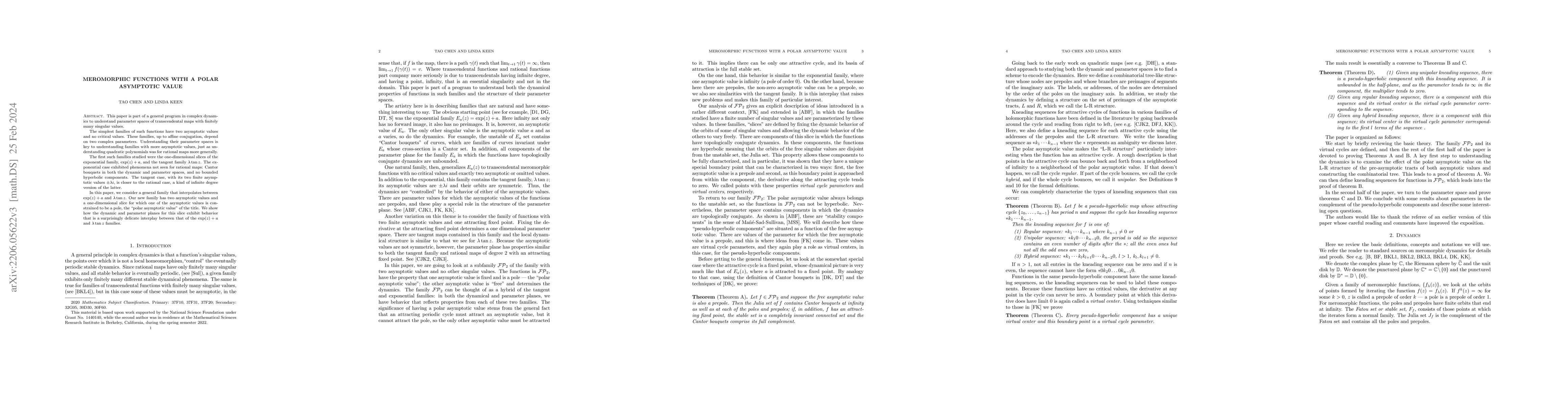 Thumbnail for Meromorphic Functions with a Polar Asymptotic Value