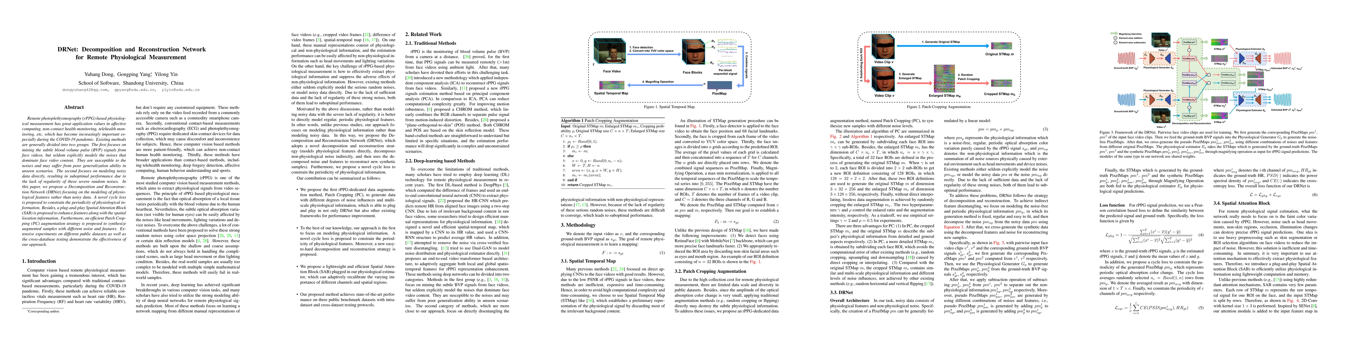 Thumbnail for DRNet: Decomposition and Reconstruction Network for Remote Physiological
  Measurement