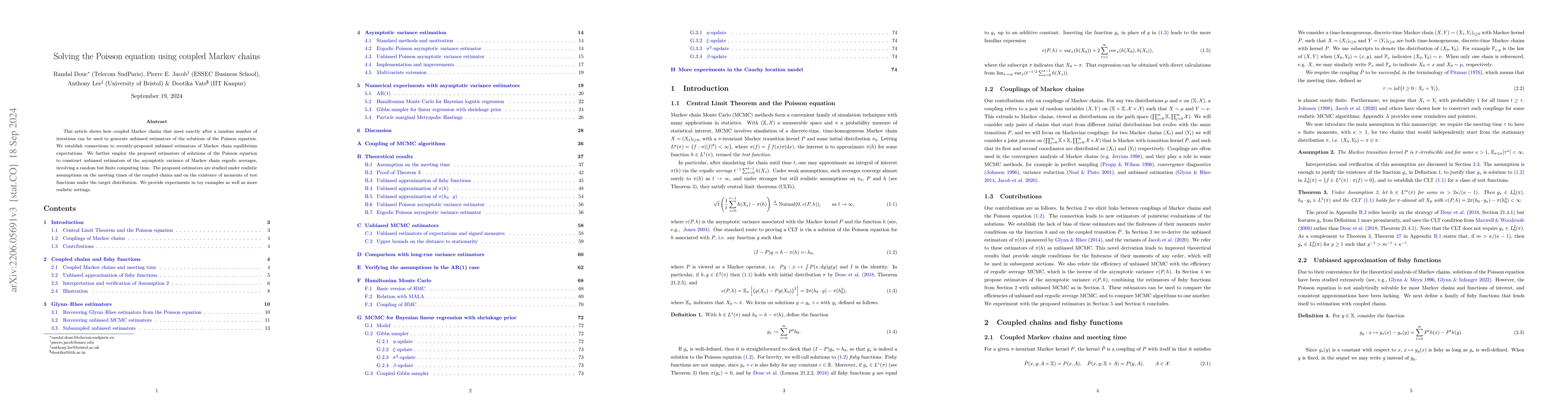 Thumbnail for Solving the Poisson equation using coupled Markov chains