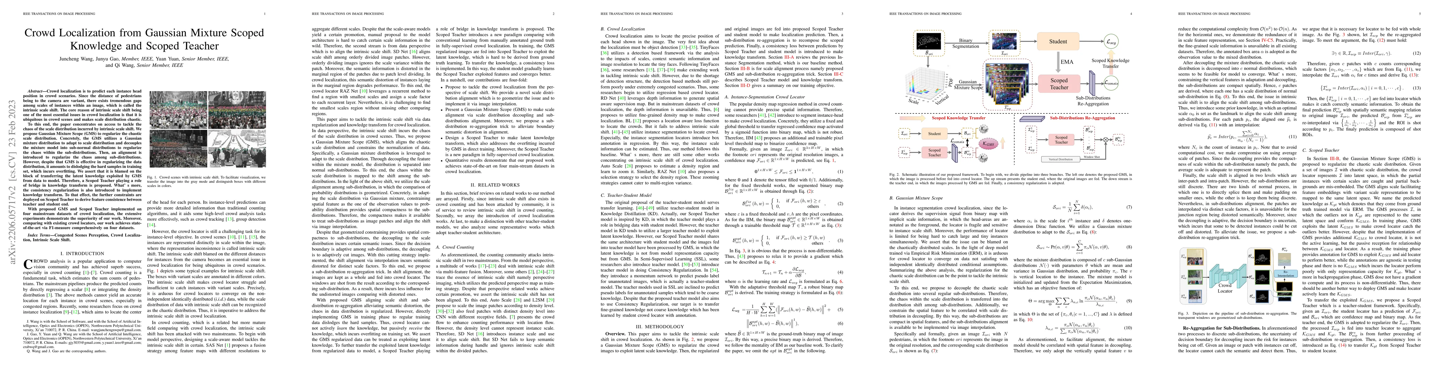 Thumbnail for Crowd Localization from Gaussian Mixture Scoped Knowledge and Scoped
  Teacher